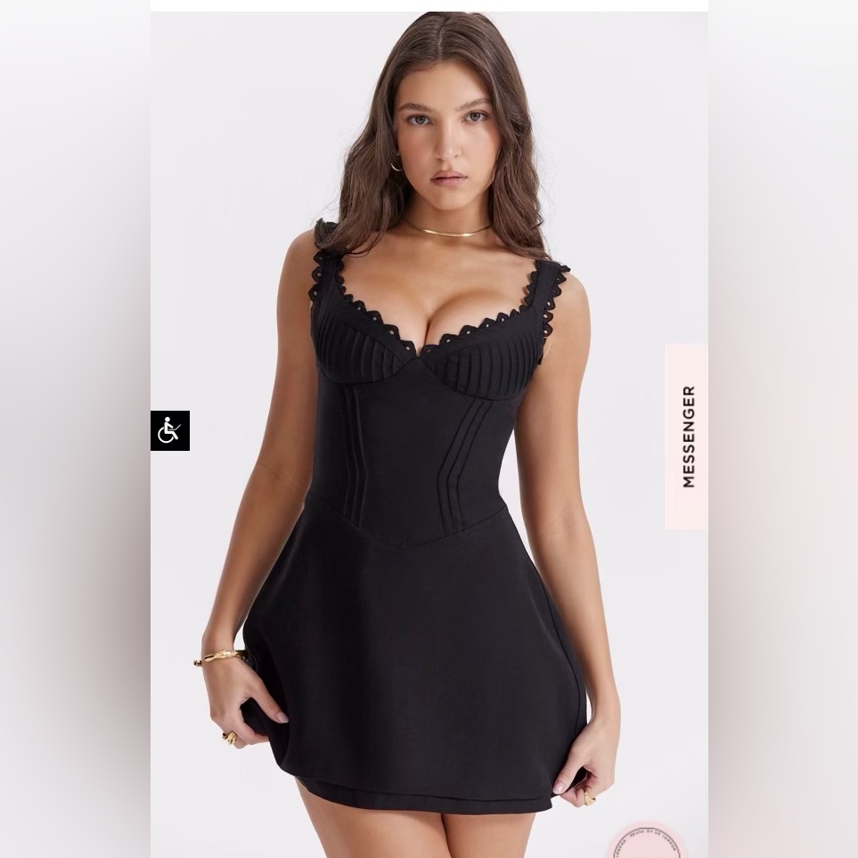 Tilly Pintuck Minidress House Of Cb (New Without Tags)